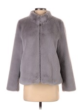 Coast Women Gray Faux Fur Jacket S
