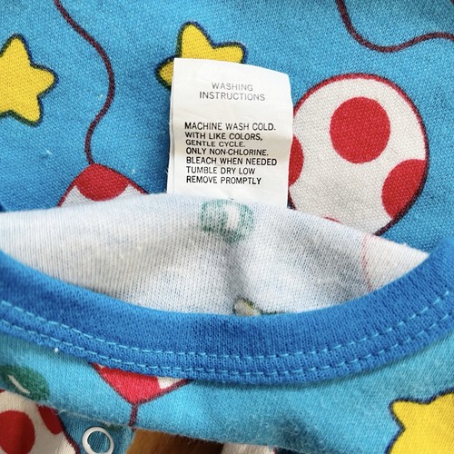 Vintage Cuties by Judy Baby Boys One Piece Romper Balloons Stars Size 0-6 Months - Picture 6 of 8