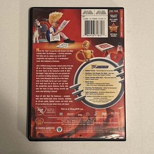 Set of Three DVD DISNEY Movies Ratatouille-Meet the Robinsons-Pinocchio - Picture 10 of 16