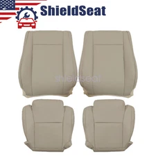 Driver & Passenger Bottom & Top Leather Seat Cover Fits 2007-2013 Toyota Tundra