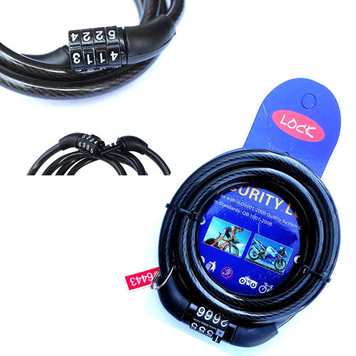 High Strength Combination Scooter Bike Lock Cable 4-Digit Passwords - Picture 8 of 8