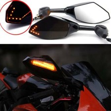 Motorcycle Rearview Mirrors With Arrow Turn Signals For Yamaha Yzf R6 R6s Fzr