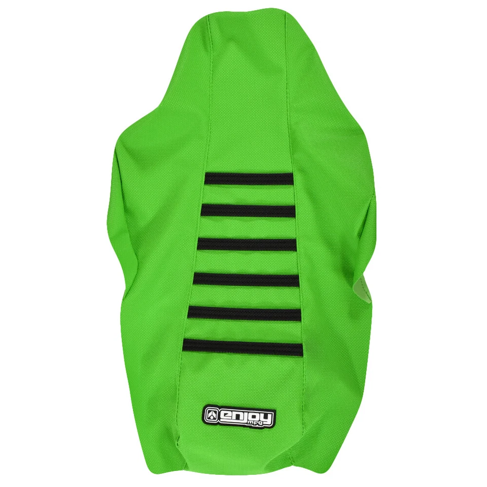 1988-2004 Kawasaki KX 500 Seat Cover Enjoy MFG ALL GREEN w/ BLACK RIBS #192 - Image 2 of 3
