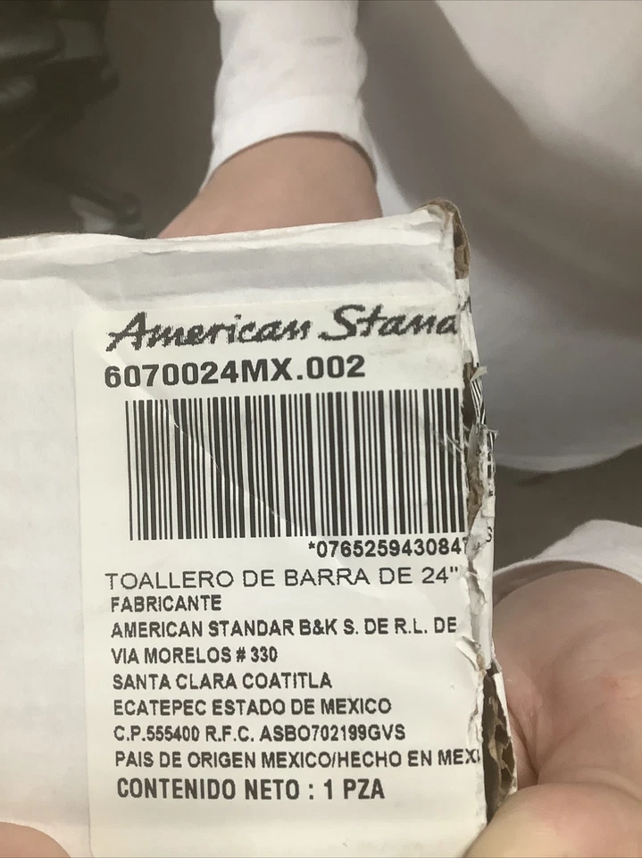 毛巾条 24 英寸美国标准铬 6070024mx.002 F4 — 第 3/3 张图片