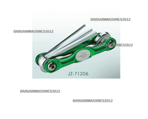 JINZEN 6 PIECE FOLDING HEXAGON ALLEN WRENCH JZ-71206 - Picture 4 of 4