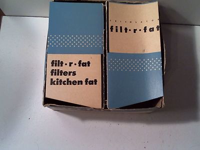 Mint Vintage 1950s Tricolator Filt-R-Fat Processing Kit Strainer Kitchen
