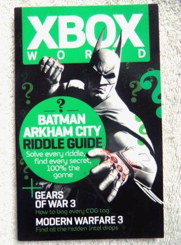 80636 Issue 115 Xbox World Batman Arkham City Riddle Guide Magazine 2013 - Imagen 1 de 1