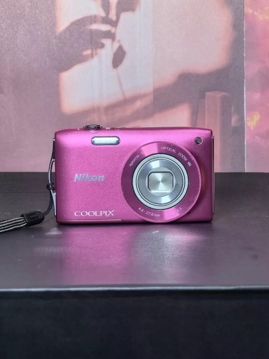 Nikon COOLPIX S3300 6x Zoom 16.0MP Digital Camera PINK/RED/BLACK