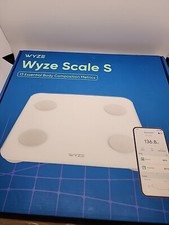 Wyze Scale S, Scale for Body Weight, Digital Bathroom Scale for Body Fat White
