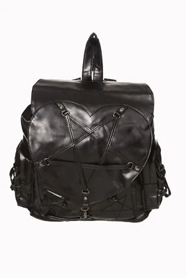 BANNED Apparel Noir Gothique Punk Emo Pentagram Jamie Sac à Dos Sac Femme - Photo 1/3