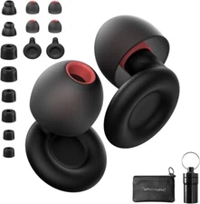 2 Packs Ear Plugs for Sleeping Noise Reduction Concerts Focus Travel Work