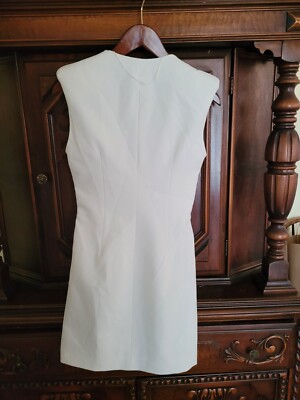NWT Zara Size XS white Ivory Mini Cocktail Dress 7941/460 NWT Zara Size XS white Ivory Mini Cocktail Dress 7941/460