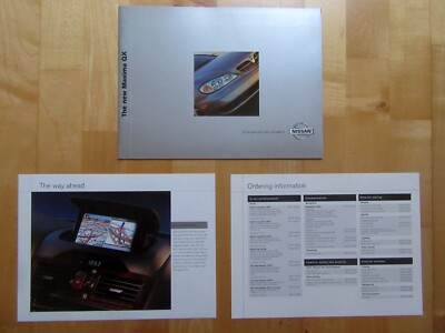 Broschüre, Prospekt, NISSAN MAXIMA QX, 3 Hefte 18+8+2 Seiten, 2000, TOP