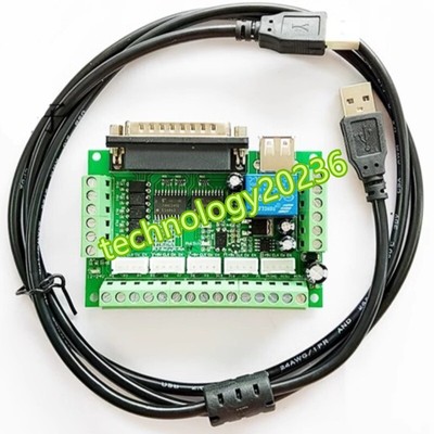 1PC NEU MACH3 interface board 5-axis stepper motor cnc optocoupler isolation #YT