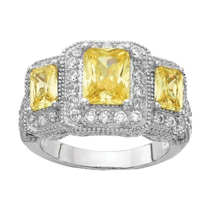 Cubic Zirconia cóctel Anillos de moda belleza