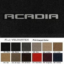 Lloyd Mats Velourtex GMC Acadia Logo Front Floor Mats (2007-2025)
