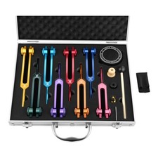 Chakra Tuning Fork Set Aluminum Alloy for Meditation Yoga Sound Healing Tuning