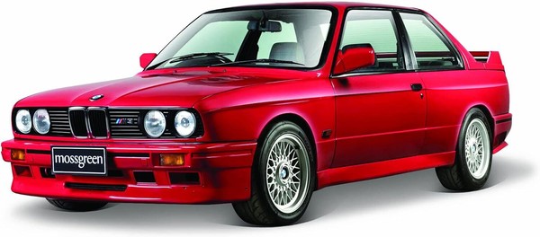 Bburago 18-21100R 1:24 Bmw M3 E30 '88 Rot Neu & Ovp-image