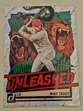 Mike Trout - 2021 Donruss Unleashed Rapture Insert Card