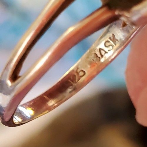 Sterling Karibik Quarz Ring Bask Damen 8 grün blau - Bild 4 von 9