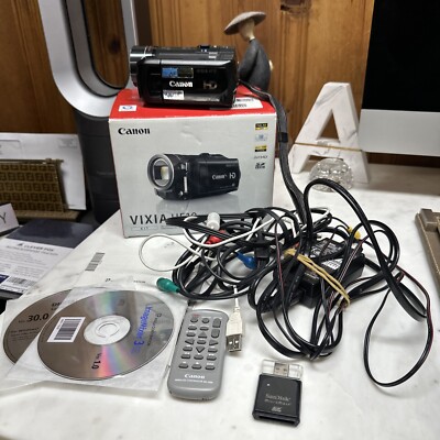 Canon Vixia HF10 Full HD 1080p Camcorder CMOS AVCHD HDMI With Box 16gb 