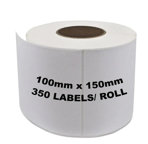 Label TT 100x150 Perm Perf White 38C 350/ROLL 100mm X 150mm