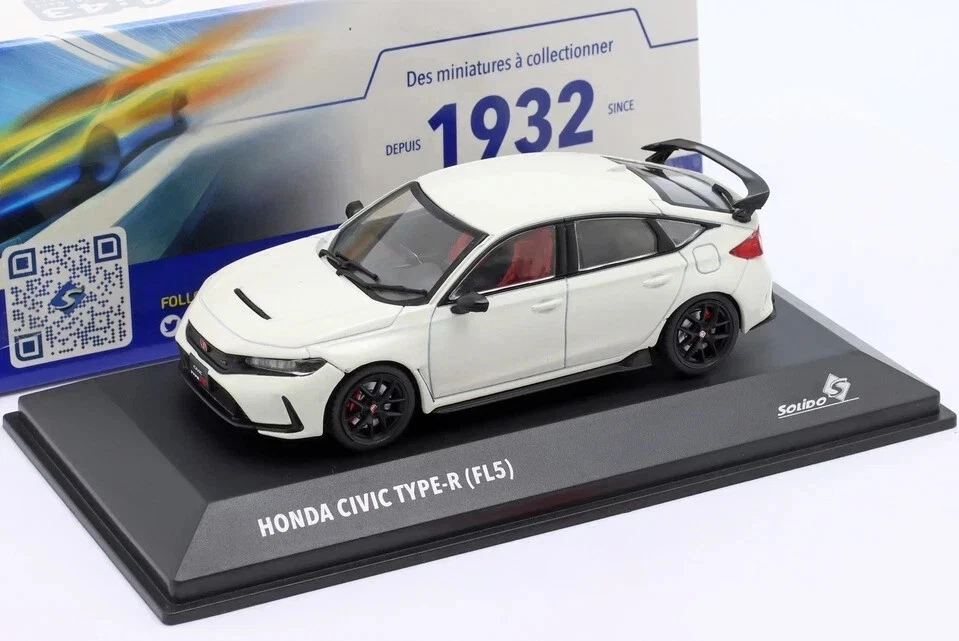 SOLIDO 4314302 HONDA Civic Type R – 2022 Blanc 1/43