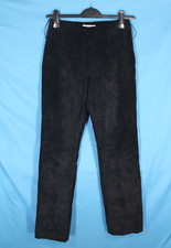 WHITE HOUSE BLACK MARKET Zip/Belt Loops Side SUEDE LEATHER Straight Leg PANTS 8