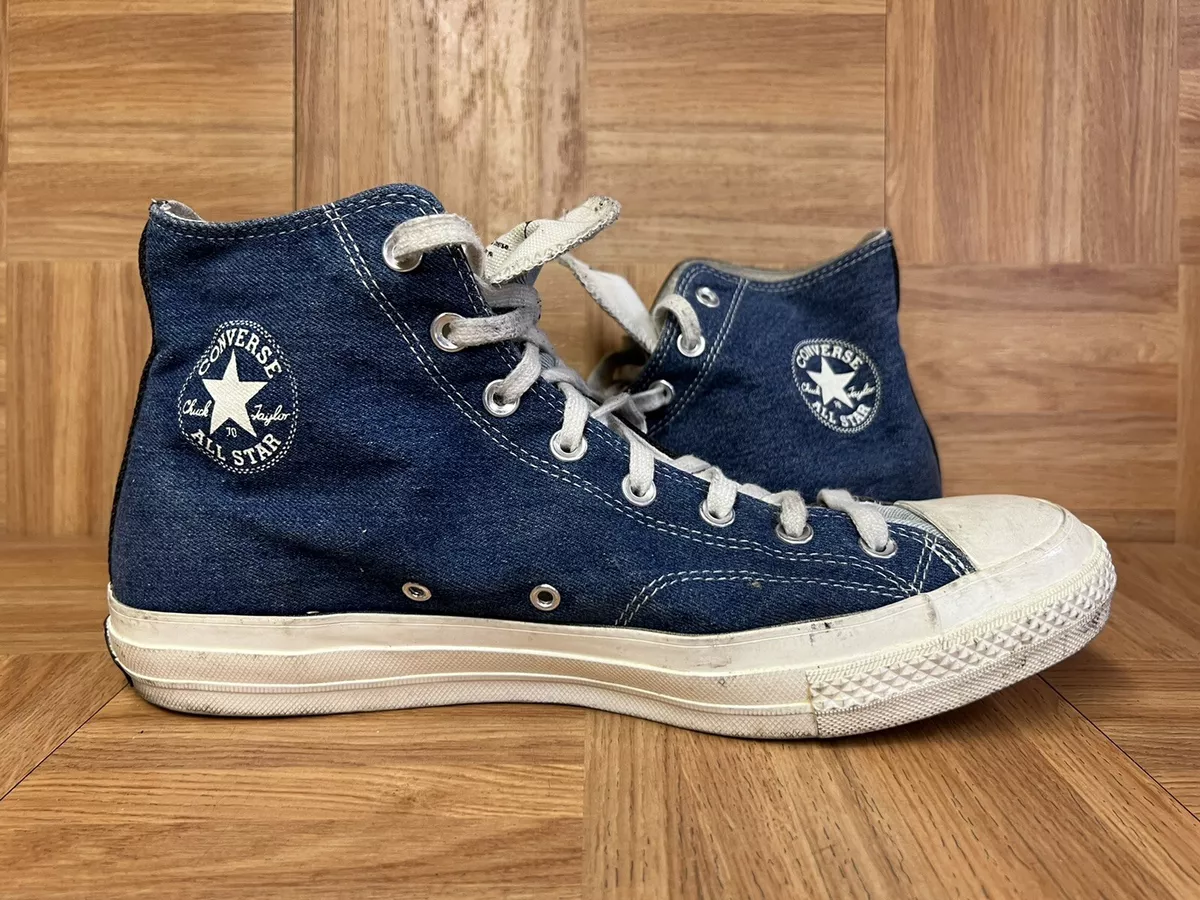 RARE🔥 Converse Chuck Taylor Star 70s Hi Denim Tri-Panel Sz 12 UpCycled Mens | eBay