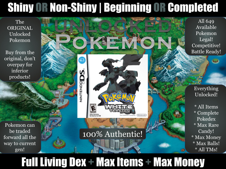 Pokemon Black Version 2 Nintendo Ds Authentic Complete 649 Pokedex + items