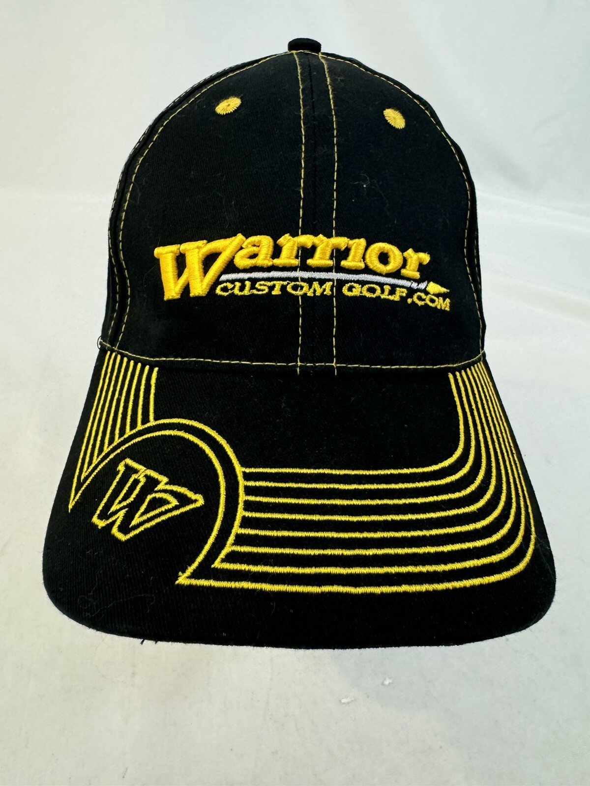 Warrior Custom Golf Hat Adjustable Strapback Blac… - image 2
