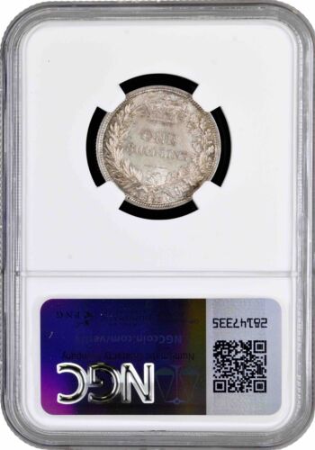 Great Britain 1 shilling 1873, NGC MS64, "Queen Victoria (1838 - 1901)" silver - Picture 2 of 2