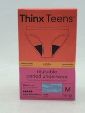 Thinx Teens Super Absorbency Cotton Bikini Period Underwear  Medium  Hologram