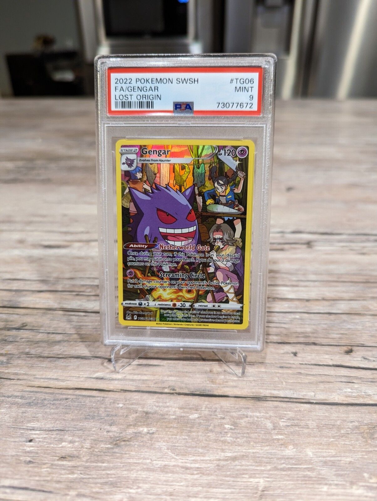 Pokémon TCG Gengar Lost Origin TG TG06/TG30 Holo PSA 9