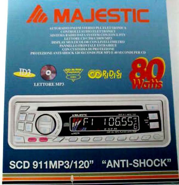 Recensione Majestic SCD911 MP3/120: L'autoradio 80W per veri intenditori