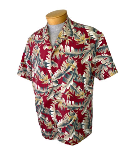Rai Nani Vintage Hawaiian Shirt XL Extra Large Red