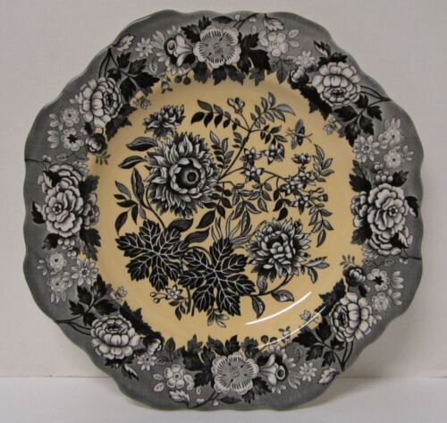Spode Blue Room Garden Collection Schwarz Gelb Jasmin Dessert Salat Teller 9" - Bild 3 von 3