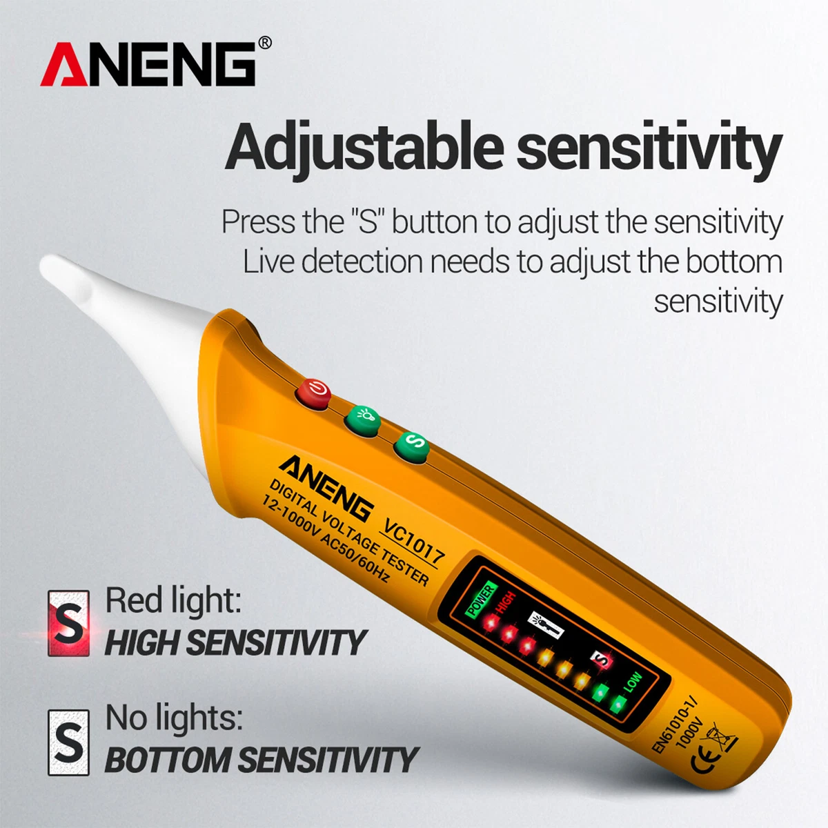 ANENG VC1017 AC Voltage Detector Circuit Tester Pen type Voltage