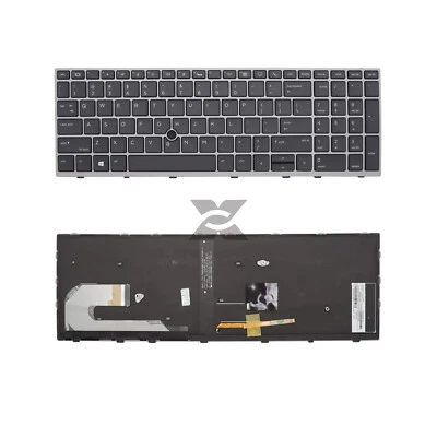 UNDERBRAND US Keyboard Backlit for HP Elitebook 750 G5 755 G5 850 G5 855 G5 750 G6 850 G6