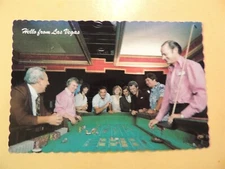 Circus Circus Casino Hotel Las Vegas Nevada vintage postcard Craps Game
