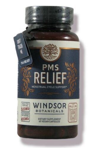 Windsor Botanicals PMS Relief Support Premenstrual Stress 60 Capsules - Picture 1 of 4