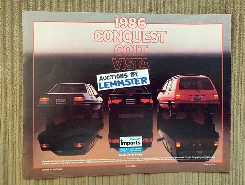 Brochure catalogo Mitsubishi sovralimentazione Plymouth Conquest Colt Vista GTS del 1986 - Foto 3 di 4