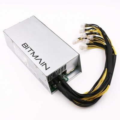 Bitmain 電源ユニット APW3++-12-1600 Bitmain APW3++-12-1600-A3 1600W Power Supply PSU. 8' Line Cord