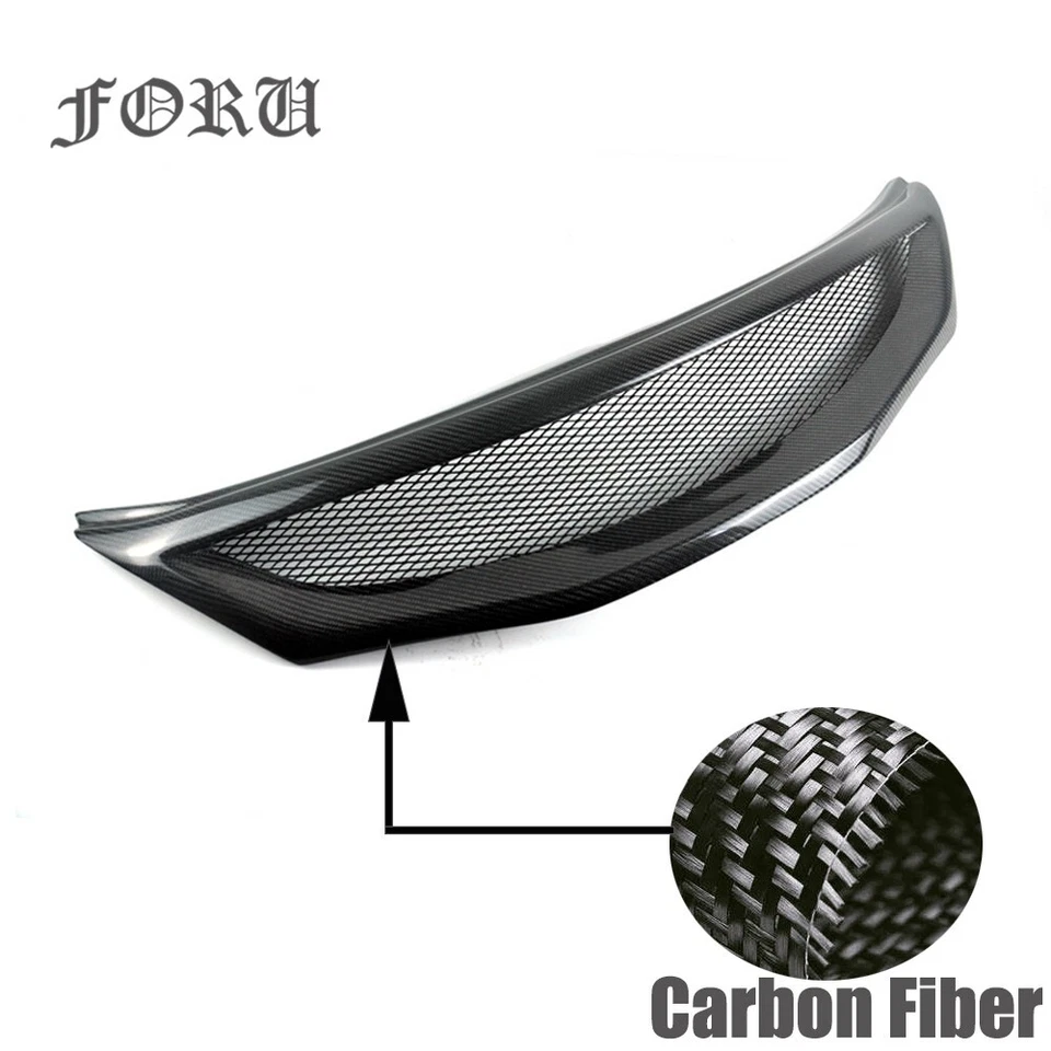 Parrilla delantera negra carbono malla superior para Subaru Impreza WRX STI 2008-2011 Foto 3 de 4