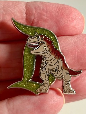 Disney Pins Disneyland D Fantasy Pin LE 100 Green Glitter Dinosaur SOLD OUT!