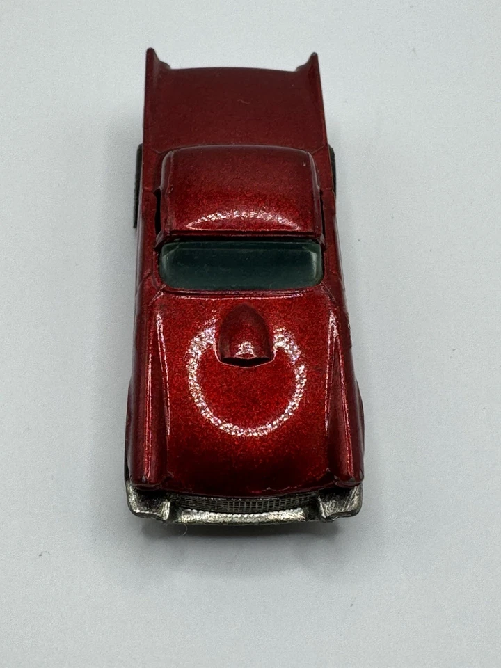 HOT WHEELS 57' T-BIRD "REAL RIDERS" BUJES BLANCOS NEUMÁTICOS DE GOMA, BASE MALASIA 1977 Foto 4 de 4