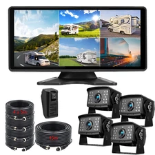 10.36" 4K 5-Channel RV Monitor System for Trucks & Motorhomes