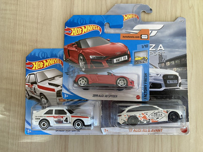 Hot wheels x3 Audi 84 Sport Quattro 2019 R8 Spyder FORZA 17 RS 6 Avant -beschädigt