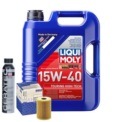Motoröl 15W40 LIQUI MOLY Touring High Tech 5L+MAHLE Ölfilter +Cera Tec