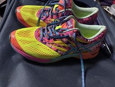 Scarpe da corsa stringate Asics Gel Noosa T580N giallo corallo taglia US 9,5